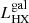 $ L_{\mathrm{HX}}^{\mathrm{gal}} $