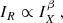 $$ \begin{aligned} I_R \propto I_X^{\beta }\ , \end{aligned} $$