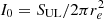 $ I_0=S_{\rm UL}/2\pi r^2_e $