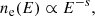 $$ \begin{aligned} n_{\rm e}(E)\propto E^{-s}, \end{aligned} $$