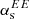 $ \alpha_{\mathrm{s}}^{EE} $