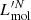$ L^{\prime N}_{\mathrm{mol}} $
