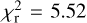 $\chi _{\rm{r}}^2 = 5.52$