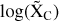 $\log \left( {{{\widetilde {\rm{X}}}_{\rm{C}}}} \right)$