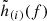 $ \tilde{h}_{(i)}(f) $
