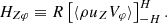 $$ \begin{aligned}&H_{Z\varphi }\equiv R\left[\langle \rho u_Z V_\varphi \rangle \right]_{-H}^H. \end{aligned} $$