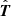 $ \hat{\boldsymbol{T}} $