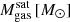 $ M_{\mathrm{gas}}^{\mathrm{sat}}\,[M_\odot] $