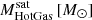 $ M_{\mathrm{HotGas}}^{\mathrm{sat}}\,[M_\odot] $
