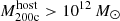 $ M_{\mathrm{200c}}^{\mathrm{host}} > 10^{12}\,M_\odot $