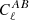 $ C_{\ell}^{AB} $
