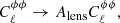 $$ \begin{aligned} C_{\ell }^{\phi \phi }\rightarrow A_{\rm lens} C_{\ell }^{\phi \phi }, \end{aligned} $$