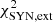 $ \chi^2_{\rm SYN,ext} $