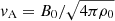 $ v_{\mathrm{A}} = B_0/\sqrt{4\pi \rho_0} $