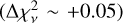 $\[\left(\Delta \chi_v^2 \sim+0.05\right)\]$