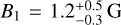 ${B_1} = 1.2_{ - 0.3}^{ + 0.5}$
