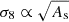 $ \sigma_8 \propto \sqrt{A_{\mathrm{s}}} $