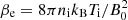$ \beta_{\rm e} = 8\pi n_{\rm i} k_{\rm B} T_{\rm i}/B_0^2 $