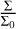 ${{\rm{\Sigma }} \over {{{\rm{\Sigma }}_0}}}$