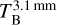 $T_{\rm{B}}^{3.1{\rm{mm}}}$