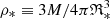 $ \rho_* \equiv 3M/4\pi \mathfrak{R}_*^3 $