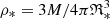 $ \rho_* = 3M/4\pi \mathfrak{R}_*^3 $