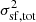 $ \sigma_{{\rm sf, tot}}^2 $