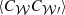 $ \langle C_{\mathcal{W}} C_{\mathcal{W}\prime} \rangle $