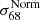 $ \sigma_{68}^{\mathrm{Norm}} $