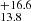 $ ^{+16.6}_{13.8} $