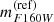 $ m^{\mathrm{(ref)}}_{F160W} $