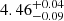 $ {4.46}_{-0.09}^{+0.04} $