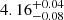 $ {4.16}_{-0.08}^{+0.04} $