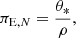 $$ \begin{aligned} \pi _{\mathrm{E},N} = {\theta _* \over \rho }, \end{aligned} $$