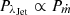 $ P_{\lambda_{\mathrm{Jet}}} \propto P_{\dot{m}} $