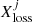 $ X^j_{\rm loss} $