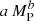$ a \, M_{\mathrm{P}}^{b} $
