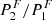 $ P_2^F/P_1^F $