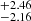 $ ^{+2.46}_{-2.16} $