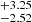 $ ^{+3.25}_{-2.52} $