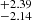 $ ^{+2.39}_{-2.14} $