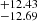 $ ^{+12.43}_{-12.69} $