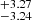 $ ^{+3.27}_{-3.24} $