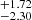 $ ^{+1.72}_{-2.30} $
