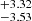 $ ^{+3.32}_{-3.53} $