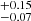 $ ^{+0.15}_{-0.07} $