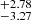 $ ^{+2.78}_{-3.27} $