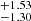 $ ^{+1.53}_{-1.30} $