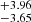 $ ^{+3.96}_{-3.65} $