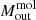 $ M_{\mathrm{out}}^{\mathrm{mol}} $